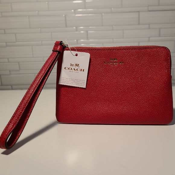 Coach - Hot Pink Wristlet - Picture 1 of 2